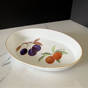 10.5" Oval Baker Serving Dish - Evesham by Royal Worcester